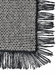 Tapete de lã - Pike (preto)