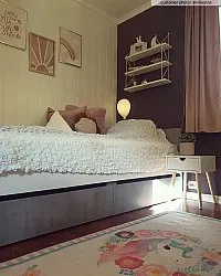 Tapete infantil - Unicorn Flowers (rosa)