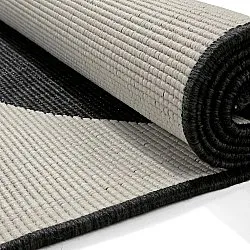 Tapete para interior e exterior - Aurora (preto/branco)