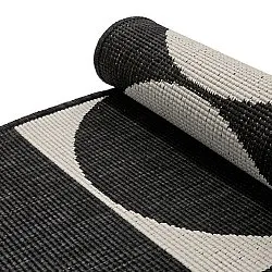 Tapete para interior e exterior - Aurora (preto/branco)