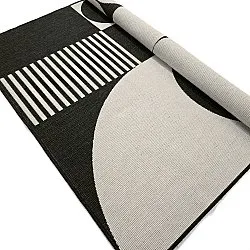 Tapete para interior e exterior - Aurora (preto/branco)