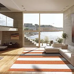 Tapete para interior e exterior - Santana (laranja)