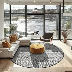 Tapete redondo - Harstad (marrom)