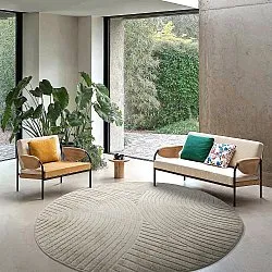 Tapete redondo - Indoor/Outdoor Devon (bege)