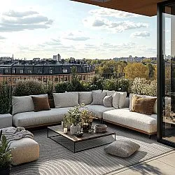 Shaggy Indoor/Outdoor - Devon (cinza)