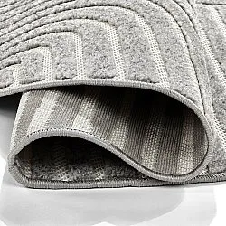 Tapete redondo - Indoor/Outdoor Devon (cinza)