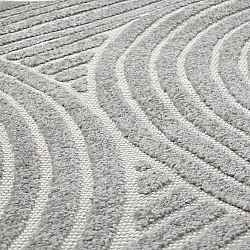 Tapete redondo - Indoor/Outdoor Devon (cinza)