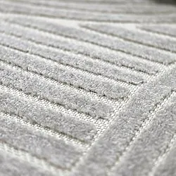 Tapete redondo - Indoor/Outdoor Devon (cinza)