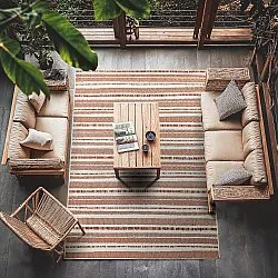 Tapete para interior e exterior - Ethan (laranja)