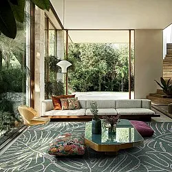 Tapete para interior e exterior - Francis (verde)