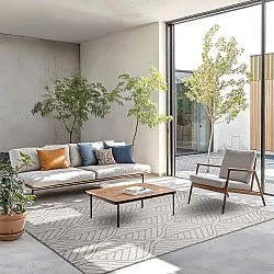 Tapete para interior e exterior - Harvey (bege)