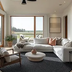 Tapete redondo - Ferragudo (antracite)