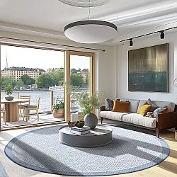 Tapete redondo - Monsaraz (azul)