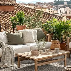 Tapete para interior e exterior - Odin (bege)