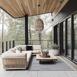 Tapete para interior e exterior - Otto (cinza)