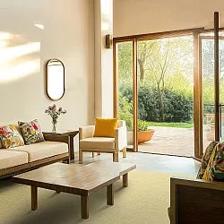 Tapete para interior e exterior - Thurman (amarelo)