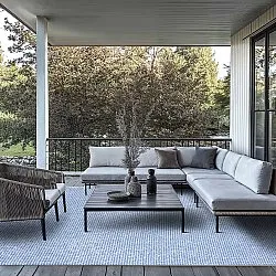 Tapete para interior e exterior - Tromsø (azul)