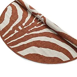 Tapete redondo - Indoor/Outdoor Winona (laranja)