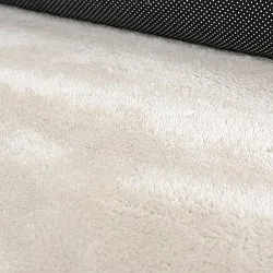 Tapete Redondo Ondulado - Aranga Super Soft Fur (bege)