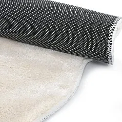 Tapete Redondo Ondulado - Aranga Super Soft Fur (bege)