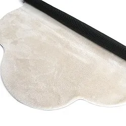 Tapete Redondo Ondulado - Aranga Super Soft Fur (bege)