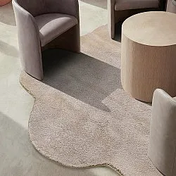 Tapete Redondo Ondulado - Aranga Super Soft Fur (marrom)