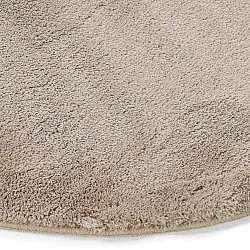 Tapete Redondo Ondulado - Aranga Super Soft Fur (marrom)