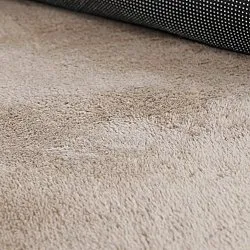 Tapete Redondo Ondulado - Aranga Super Soft Fur (marrom)