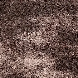 Tapete Redondo Ondulado - Aranga Super Soft Fur (marrom escuro)