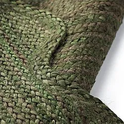 Tapete de juta ondulado - San Francisco (verde militar)