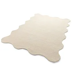 Tapete de lã ondulado - Diu Hand Tufted Wool Premium (creme)