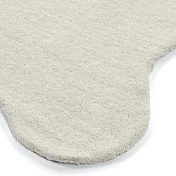 Tapete de lã ondulado - Diu Hand Tufted Wool Premium (branco)