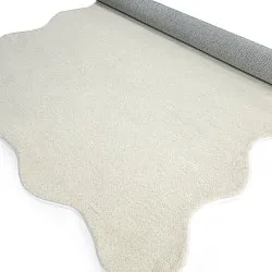 Tapete de lã ondulado - Diu Hand Tufted Wool Premium (branco)