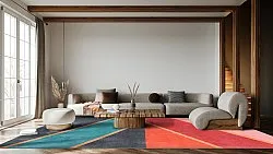 Tapete Wilton - Sanya (vermelho/multicolorido)