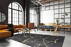 Tapete Wilton - Vieste (antracit/dourado)