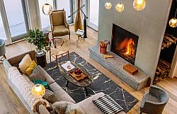 Tapete Wilton - Vieste (antracit/dourado)