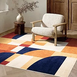 Tapete Wilton - Alexandra (terracota/azul/multi)