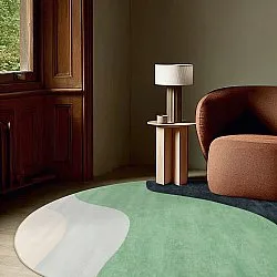 Tapete redondo - Barcelona (verde)