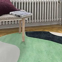 Tapete redondo - Barcelona (verde)