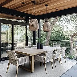 Tapete para interior e exterior - Bergen (prata)