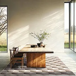 Tapete para interior e exterior - Brussels Pattern (cinza)