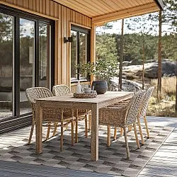 Tapete para interior e exterior - Brussels Pattern (cinza)