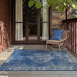 Tapete para interior e exterior - Brussels Weave (azul)
