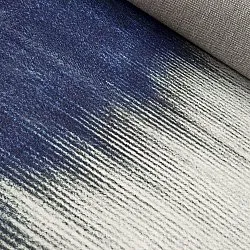 Tapete Wilton - Cara (branco/azul escuro)