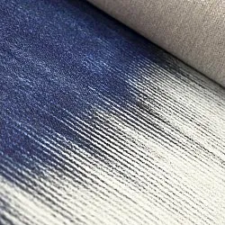 Tapete Wilton - Cara (branco/azul escuro)