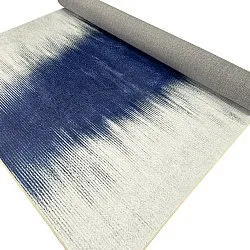 Tapete Wilton - Cara (branco/azul escuro)