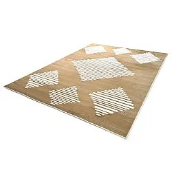 Tapete Wilton - Carmen (marrom/branco)