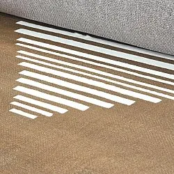 Tapete Wilton - Carmen (marrom/branco)