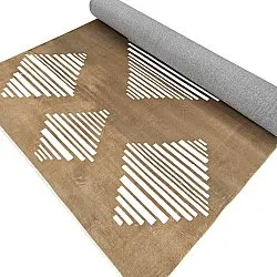 Tapete Wilton - Carmen (marrom/branco)