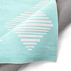 Tapete Wilton - Carmen (azul claro/branco)